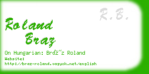 roland braz business card